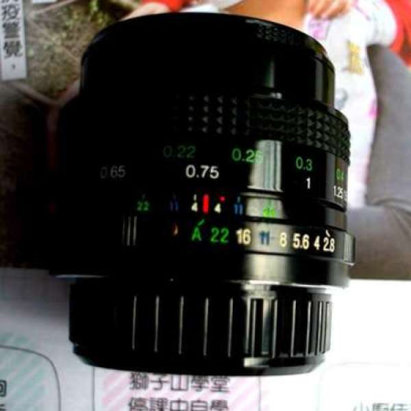 Vivitar 24 mm F 2.8 MC Pentax KA mount 最近對焦19cm