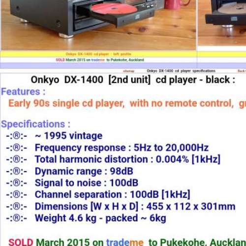 ONKYO + AIWA 日系最夾配搭CD機及音箱(不獨立出售)