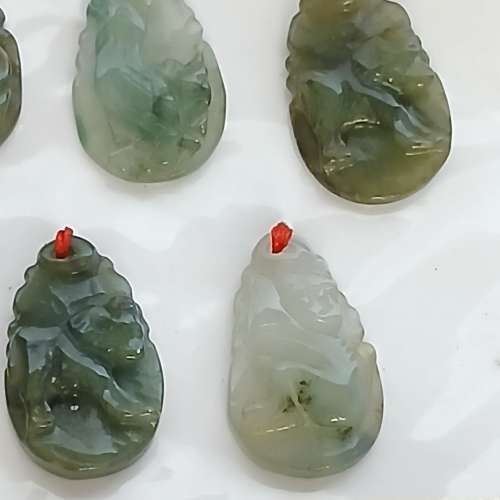一套 古舊A玉 12生肖存貨，约一吋，收藏佳品。no.D7.5.25