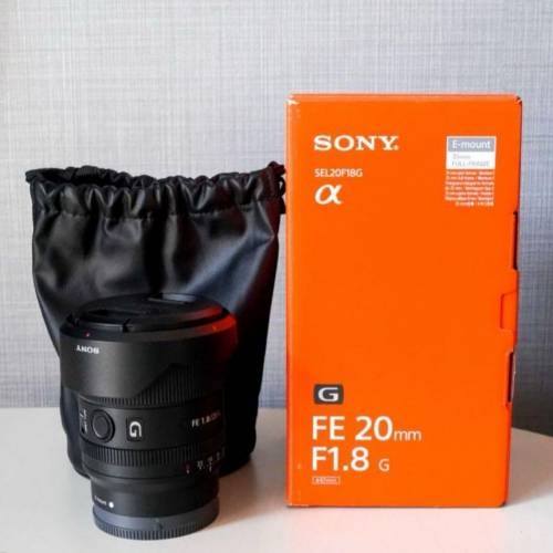 99%新 sony 20mm f 1.8 G 行貨