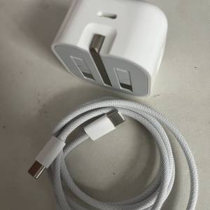 Apple 原厰20w火牛+15pro max原裝快充編織線，適合iphone 15,16所有機型及iPad