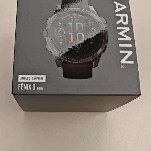 GARMIN - Fenix 8 - 47 MM AMOLED Sapphire GPS Smart Watch
