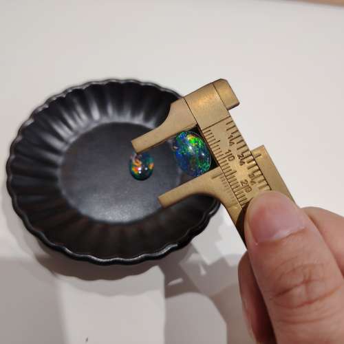 三層夾層澳寶散石1對(未經鑲嵌) Opal Triplet Loose Stone 1 Pair