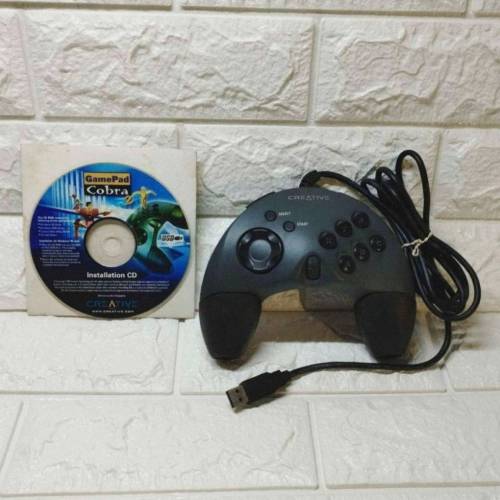 95%新行貨Creative N10225 電腦遊戲CD+USB手掣 黑色