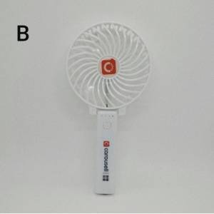 全新行貨勁大風限量版Carousell 2合1 USB充電4寸手提風扇+電筒 白色