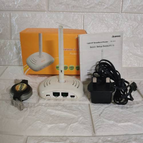 95%新行貨勁好用SAPIDO RB-1602 旅行私人迷你分享三合一 wi-fi路由器 全套有盒 台灣...