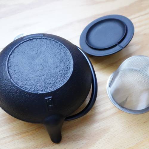 岩鋳 Iwachu 鉄瓶兼用急須 0.65L 黑色 南部鐵器鐵煮水器鐵煮水壼鐵茶壼 電磁爐適用 ...