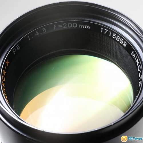 Minolta 橙字 ROKKOR-X PE 200/4.5 好色夠利，名牌大廠鏡質素有保證(附接環)SONY F...