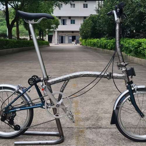 2025 Fika P6 國布 小布款 外6速鉻鉬鋼折叠車 送前後蛙燈叮叮