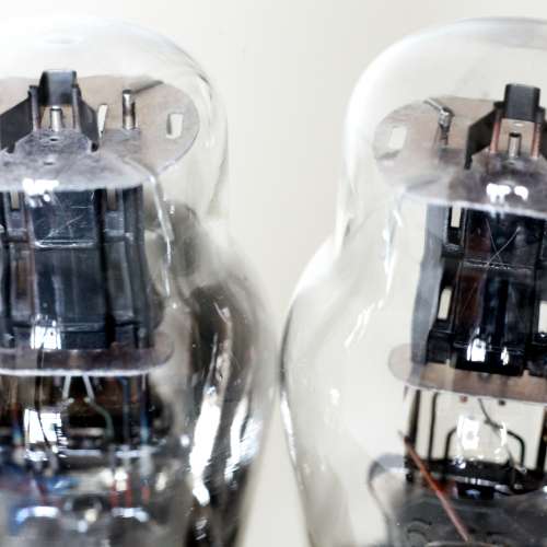 Raytheon 橙字 6J5G (世上最佳音質驅動管)  美國1940-45年製造