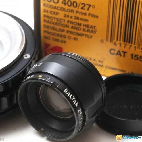 Bausch & Lomb Baltar 25mm f/2.3 APSC 電影鏡皇，立体感强烈，完全電影鏡味NEX Fu...