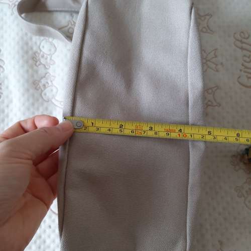 全新米色餃子包 休閒斜跨包 斜孭袋 側背袋 簡約韓版帆布包 郵差包 單肩包