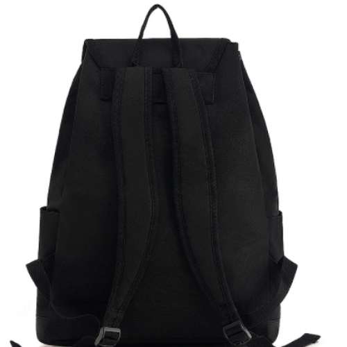 全新 韓版學院風雙肩包 抽繩包 大容量帆布 牛津布 旅行背包 女書包 側背袋 背囊 手...