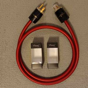 Oyaide Vondita-X 旗艦電源線 (紅色)1.5M長(有單)95%新美式头售$2200