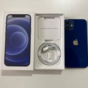 全新 藍色 iPhone 12 mini 64gb 無鎖 原裝無拆 英/澳/日/歐版 90日保養 whatapp 64...