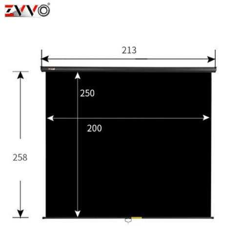 ZVVO Wall / Ceiling Mount Chromakey BLACK Screen Background (直播專用掛牆式黑...