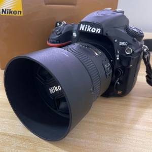 NIKON D810 機身 + NIKON 85mm F1.8 鏡頭
