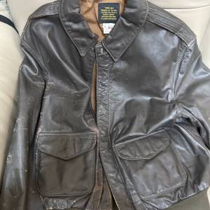 A2 military leather jacket