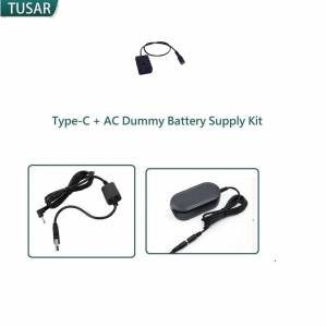 TUSAR Type-C + AC Dummy Battery Supply Kit For SONY NP-FW50