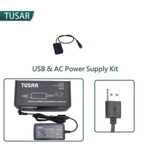 TUSAR USB + Pro AC Dummy Battery Supply Kit For SONY NP-FW50 外接電源供應器 / ...