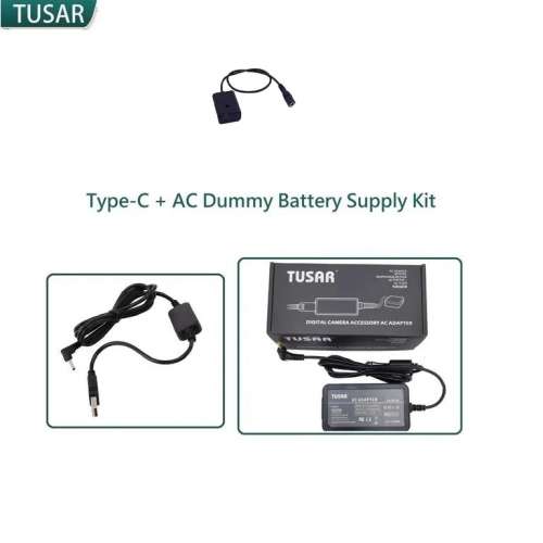 TUSAR Type-C + Pro AC Dummy Battery Supply Kit For SONY NP-FW50 外接電源供應...