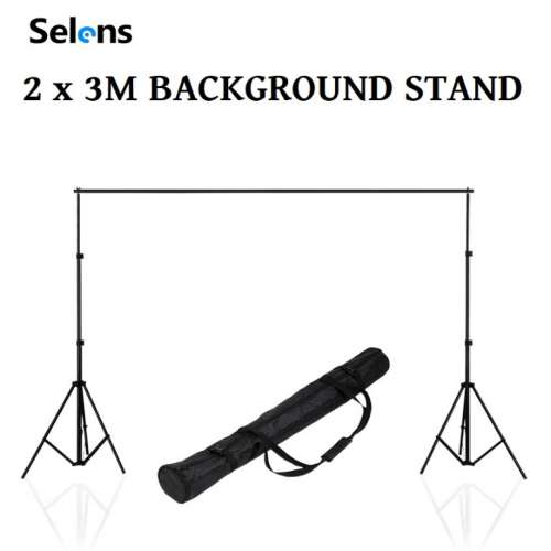 Background Stand Photo Studio Support System Set with Crossbar  (影樓攝影背景架)