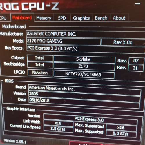 Asus z170pro gaming 加i7 6700k 及intel CPU風扇
