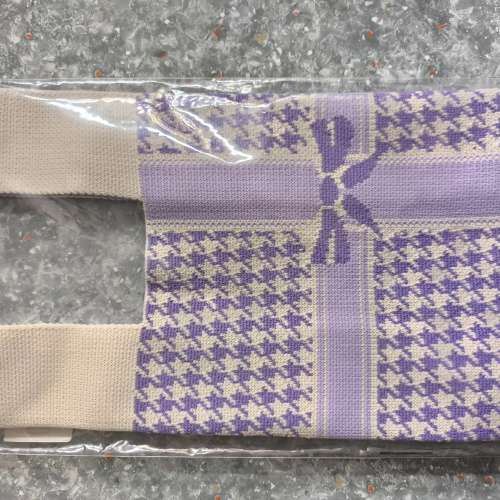 全新蝴蝶結針織手挽袋 (淺紫），包本地平郵