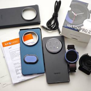 90%新 Oppo Find N5 黑色 16+512GB 豐澤行貨 保養至26年2月 送CMF Nothing Watch 2...