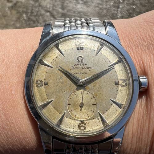 💕💕罕有50年代全完裝Omega seamaster(2493-7)自動撞陀手錶