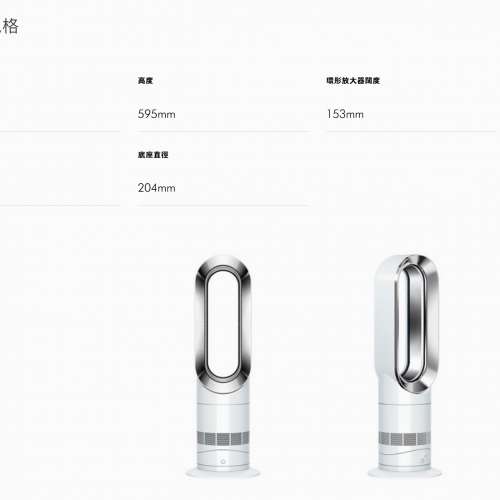 Dyson AM09風扇暖風機Hot + Cool Fan Heater - White （送現金券）