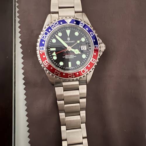 Steinhart Ocean One GMT BLUE-RED Ceramic Diver Watch