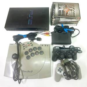 Ps2 SCPH3000 厚機 日版已改 連兩手掣一搖桿 一批遊戲 三色線火牛 已試全正常 Sony...