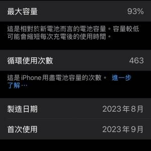 iPhone 15 Pro Max 256GB 原色 行貨 電池93% 冇花冇崩
