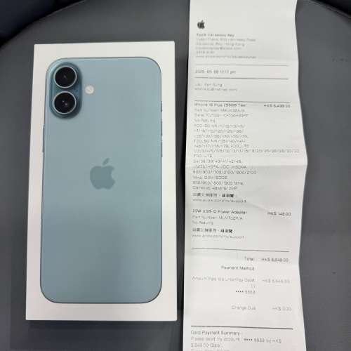全新未開封未激活 香港行貨 iPhone 16 Plus 256GB 綠色 香港行貨 有Apple單 一年保...