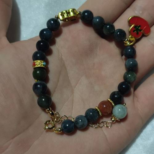 翡翠烏雞手串