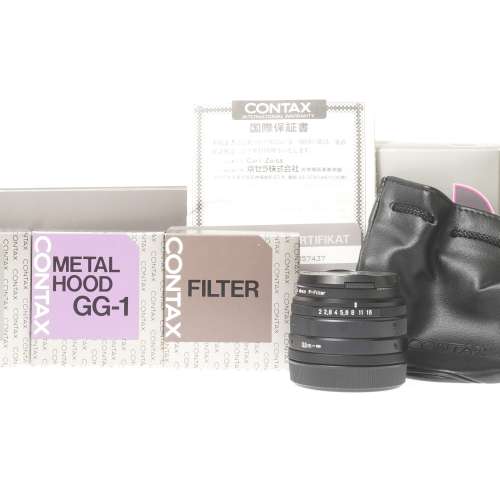 Contax G2 Rangefinder 35mm Film Camera Body Black + Lens Set