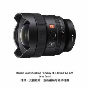 Repair Cost Checking For Sony FE 14mm F1.8 GM / SEL14F18GM (2021) Lens Cleaning