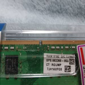 8GB Ram （8192 ）2條 共16GB