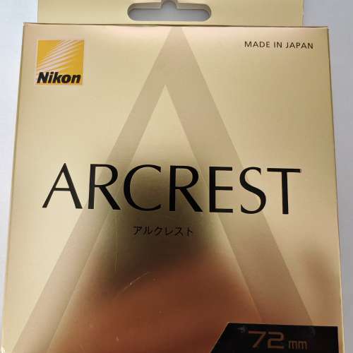 New Nikon Arcrest filter 72mm