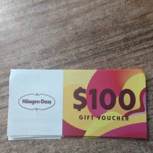 Haagen Dazs 100現金卷 8折出