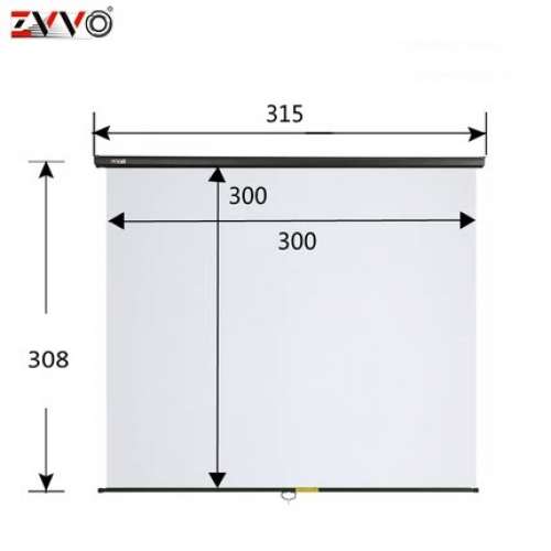 ZVVO Wall / Ceiling Mount Chromakey WHITE Screen Background (直播專用掛牆式白...