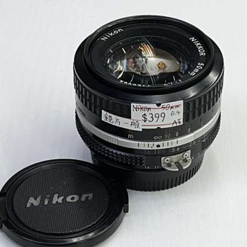 80% New  Nikon 50mm f1.4 手動鏡頭, 深水埗門市可購買