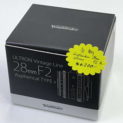 全新水貨 Voigtlander ULTRON Vintage Line 28mm f2 Aspherical TYPE II 手動對焦...