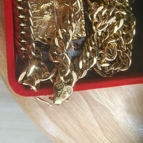 扮野極品越南沙金粗頸鏈