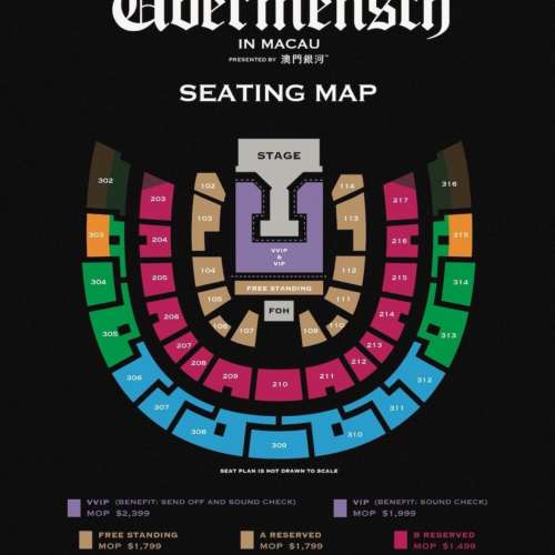 GD 澳門演唱會8/6 VIP 企位
