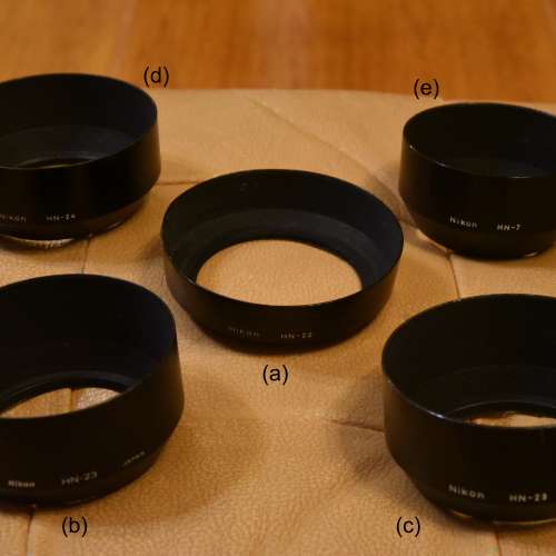 Nikon HN-7, HN-22, HN-23, HN-24 原廠遮光罩 適合中距鏡/微距鏡/變焦鏡等
