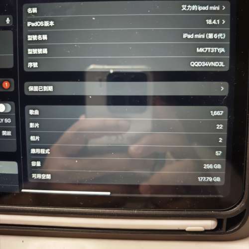 IPad mini 6 256gb wifi連一枝淘寶apple pen
