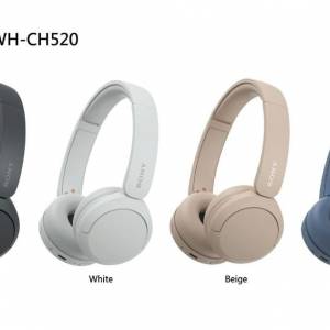 Sony WH-CH520 Wireless Bluetooth Overhead Headphones無線耳機,動人音質,全新水貨!