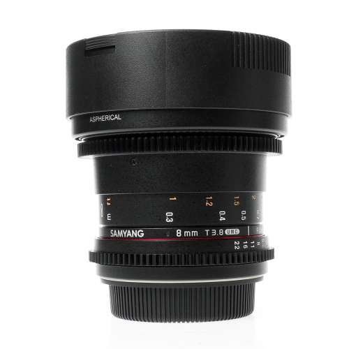 Samyang 8mm T3.8 Diagonal Fish-Eye CS II Lens
